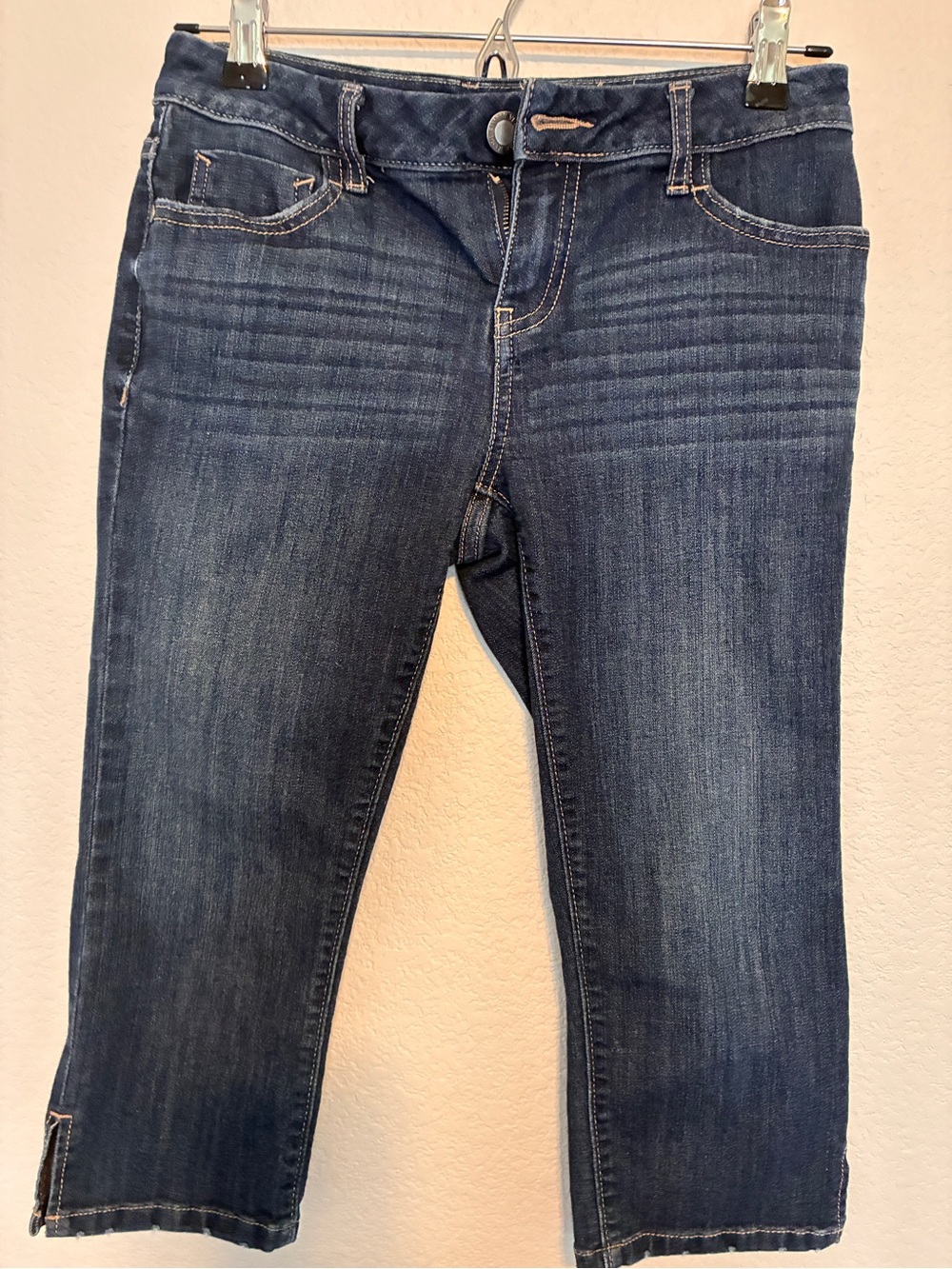 Simply Vera Vera Wang Dark Indigo Cropped Jeans